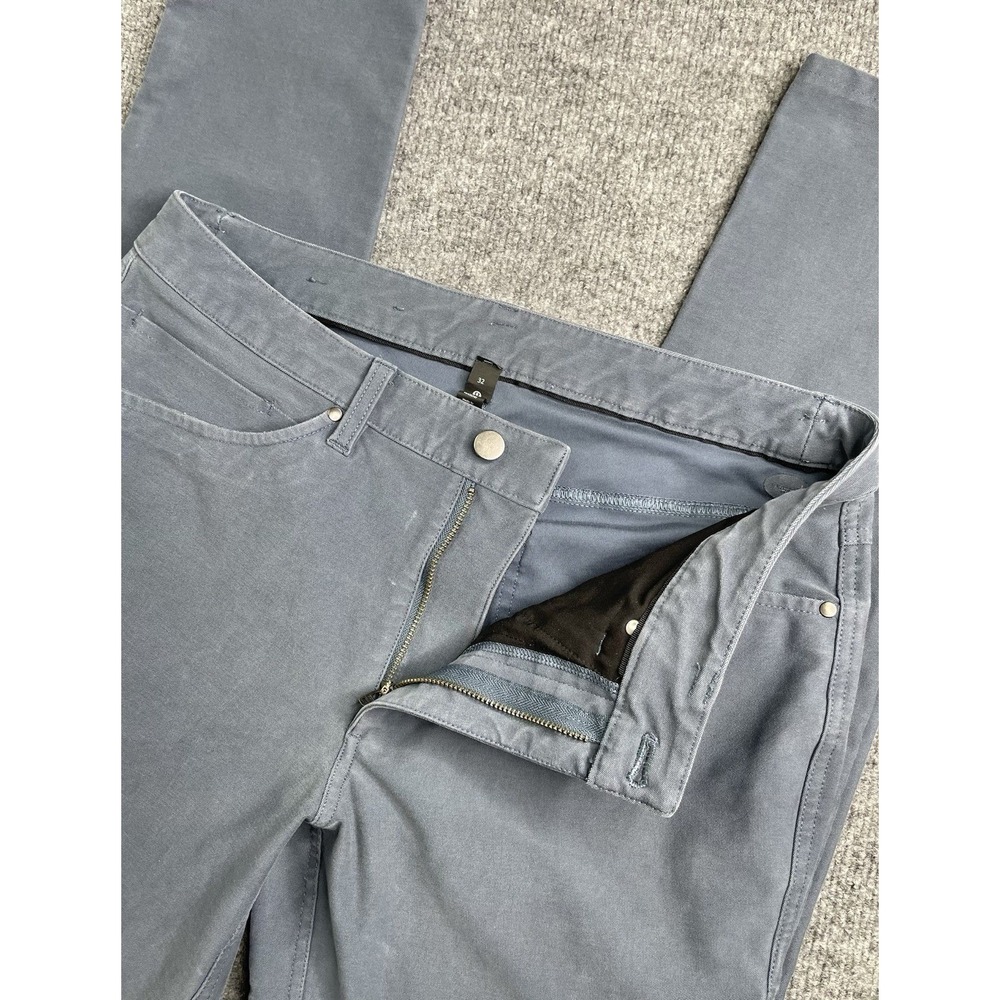 lululemon athletica Men's Slate Blue Pants - slim fit, 32 waist
